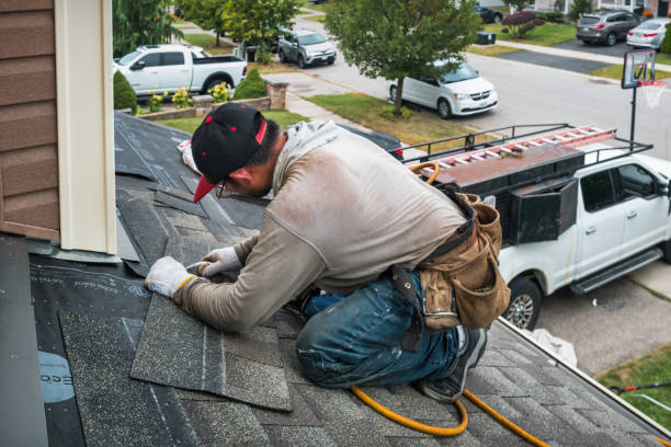 Professional Roof Leak Repair technician working in Pequannock, NJ